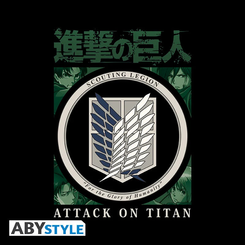 ATTACK ON TITAN - T-Shirt Scout Legion Unisex black (XL)