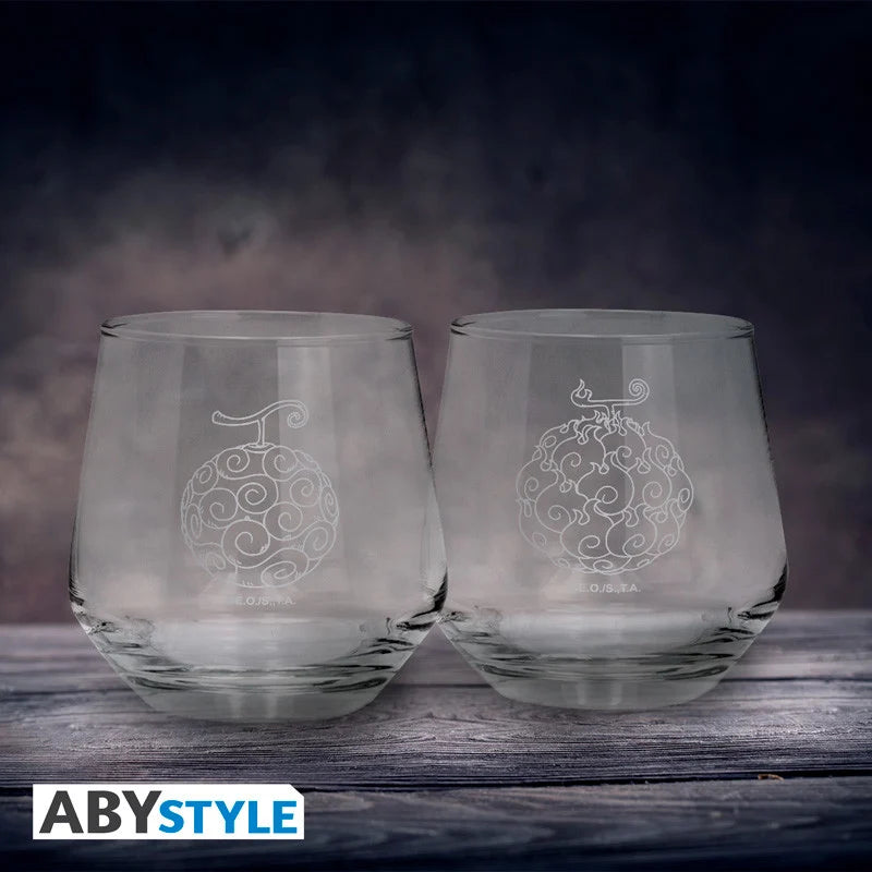ONE PIECE - Demon fruit - 2 Glasses Set 300ml