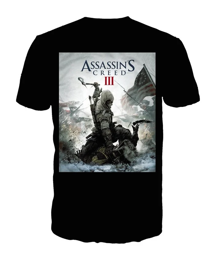 ASSASSIN'S CREED 3 - T-Shirt Black - Game Cover (M)