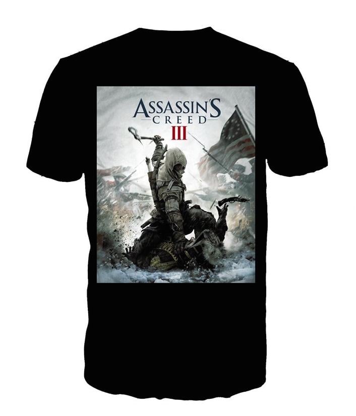 ASSASSIN'S CREED 3 - T-Shirt Black - Game Cover (XL)