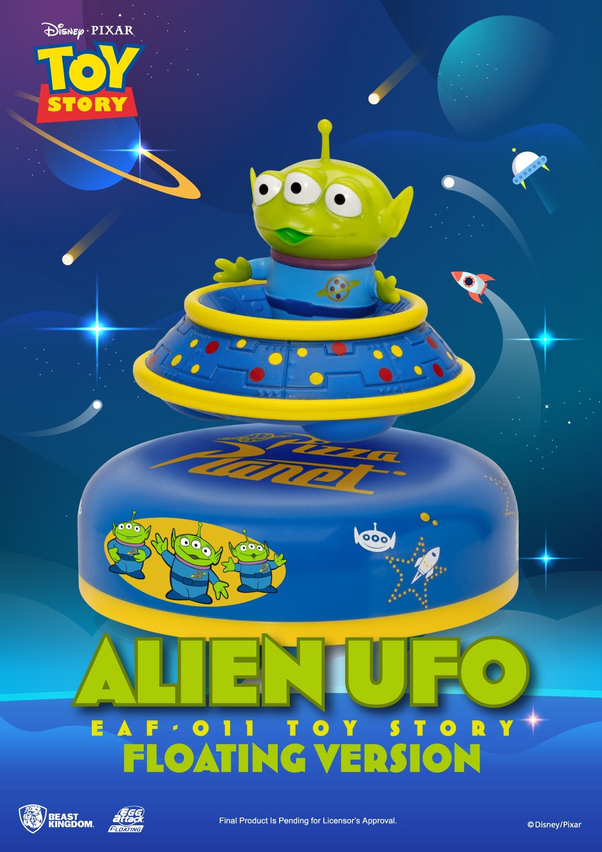 TOY STORY - Alien UFO - Floating Figure 8cm