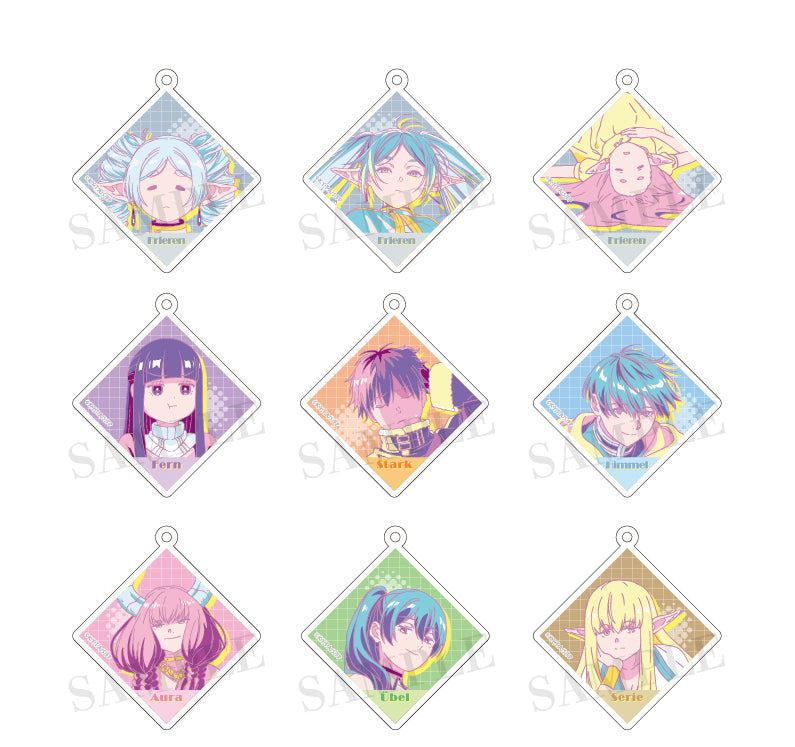 FRIEREN - Trading Acrylic Key Chain Retro BLIND BAG (9pcs) - 6.4cm