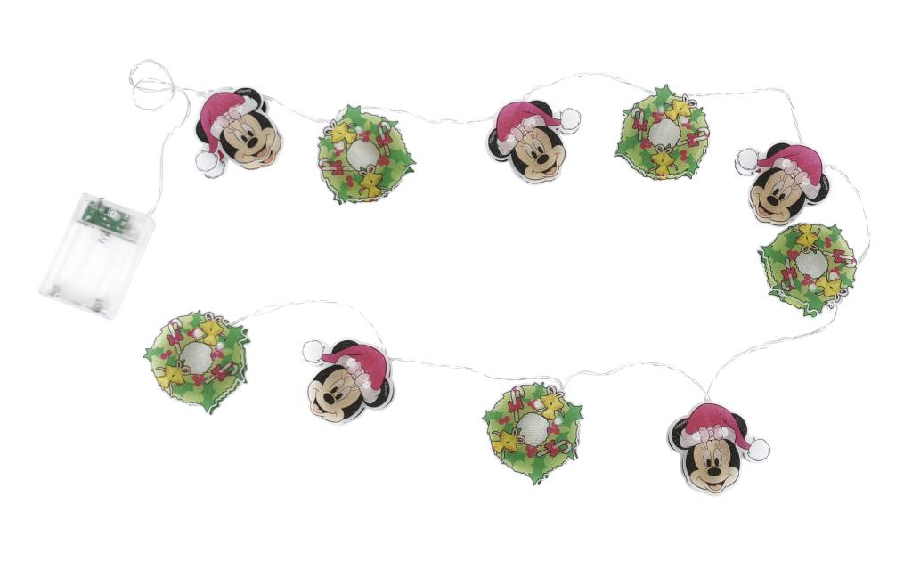 MINNIE - Christmas Lighted Garland - 10 LED - 30 cm