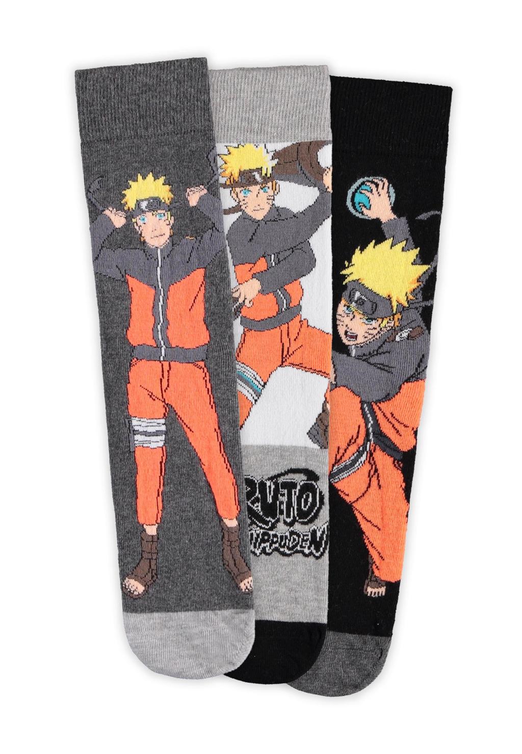 NARUTO SHIPPUDEN - Naruto - Pack of 3 pairs of socks (T39-42)