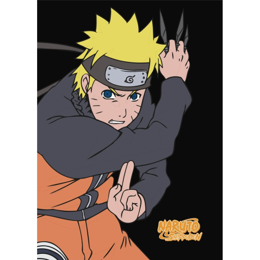 NARUTO - Polar Plaid 100% Microfiber - 100x140cm