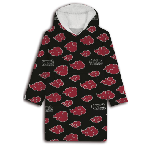 NARUTO - Akatsuki - Sweat Poncho Coral Fleece - Adult Size