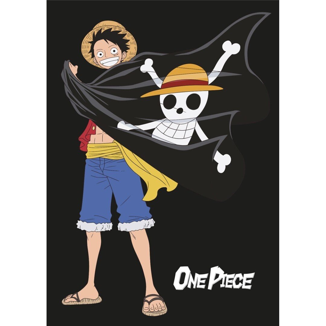 ONE PIECE - Flanel Blanket 110x150cm - Luffy