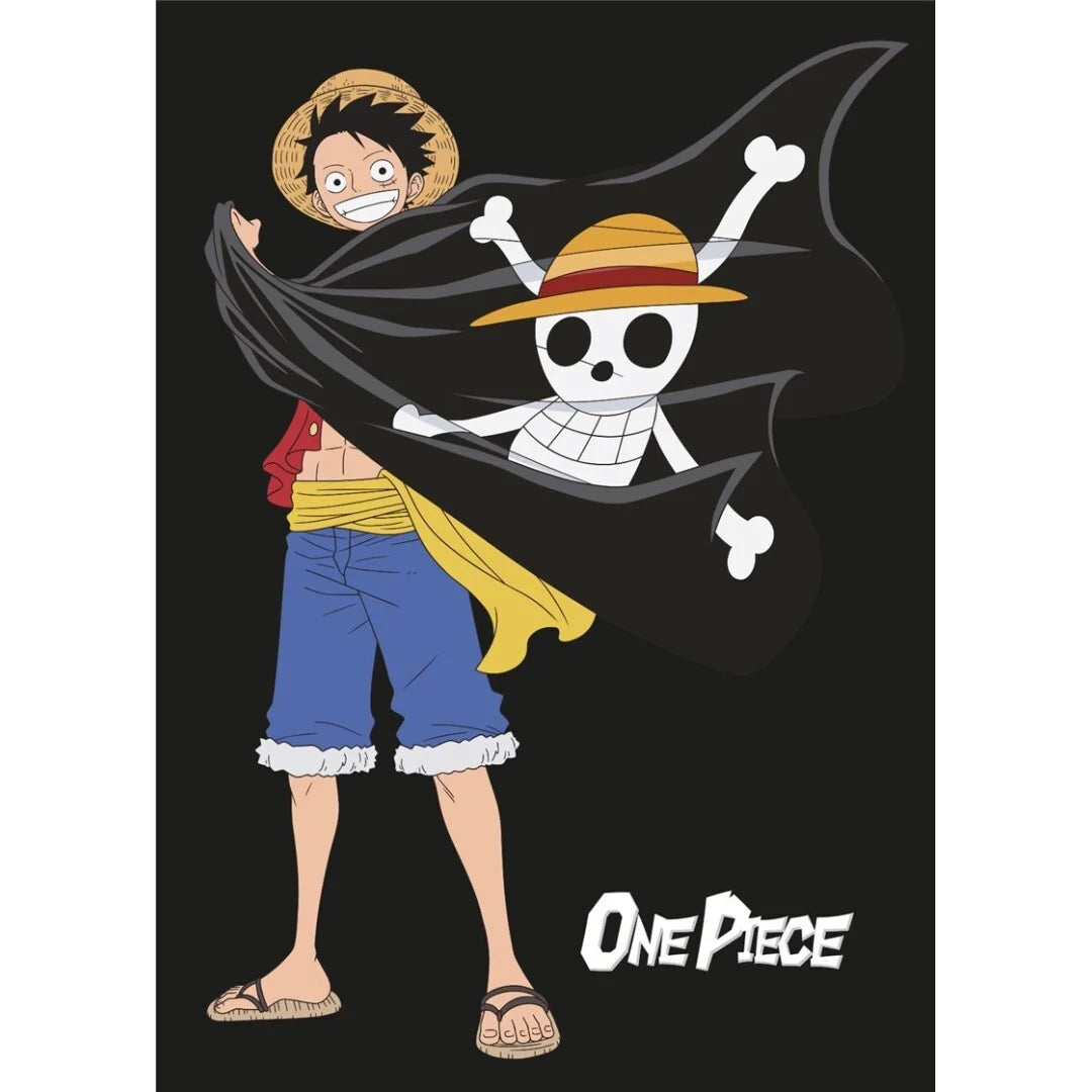 ONE PIECE - Flanel Blanket 110x150cm - Luffy
