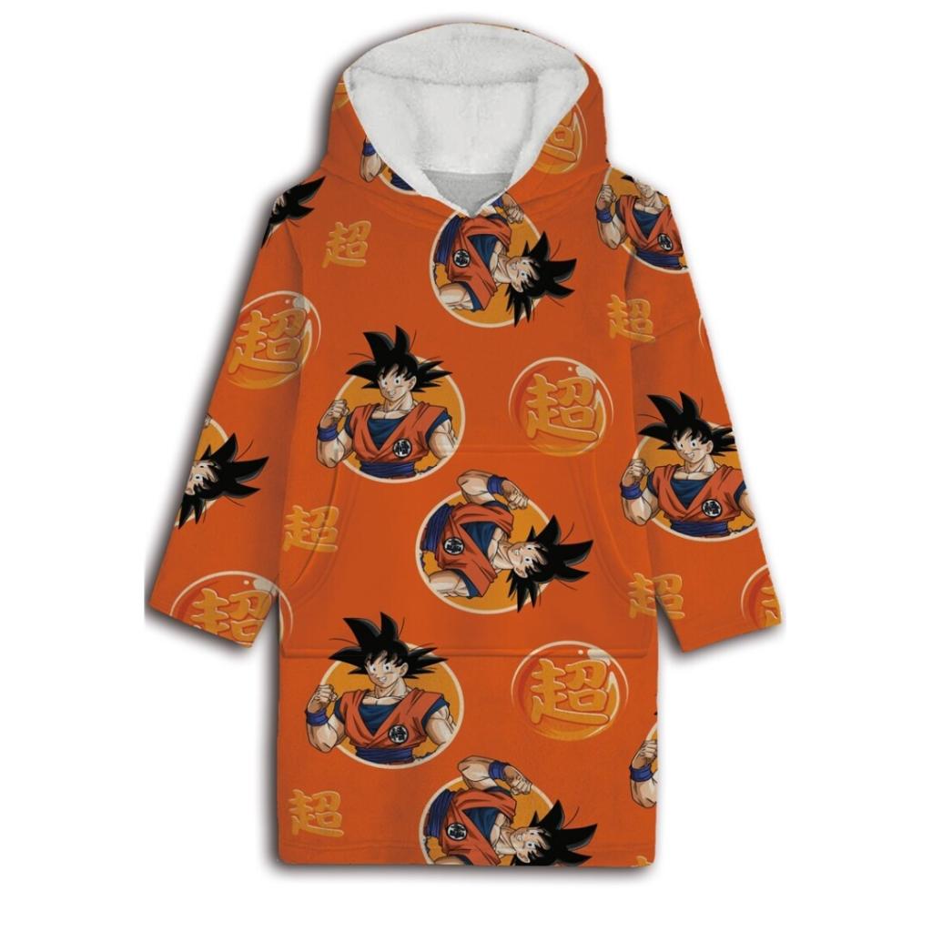 DRAGON BALL Z - Goku - Sweat Poncho - Children Size