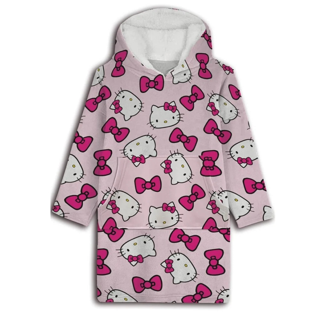 HELLO KITTY - Sweat Poncho - Adult Size