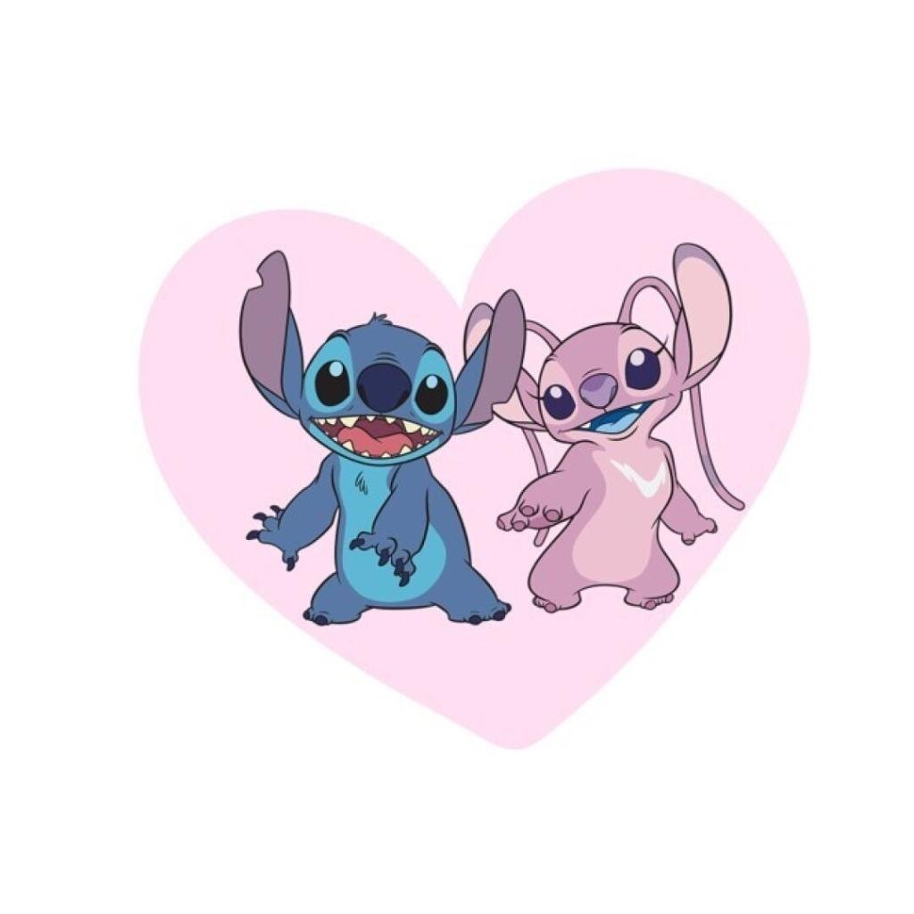 LILO & STITCH - Stitch & Angel "Heart" - Cushion