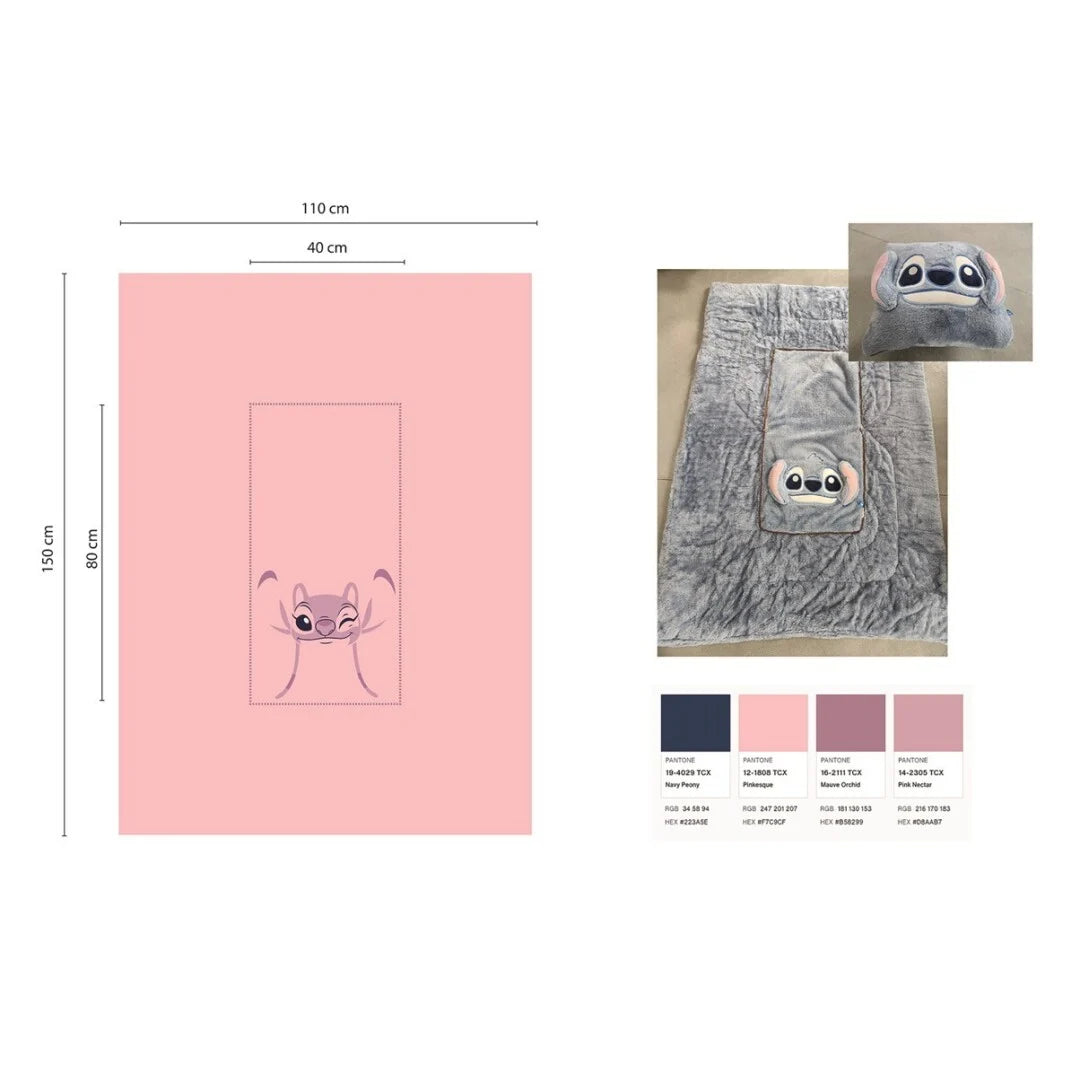 LILO & STITCH - Angel - Cushion Blanket