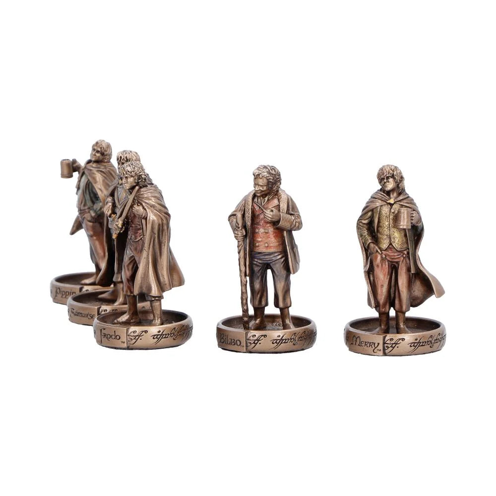 LORD OF THE RINGS - The Hobbits of the Shire - Set of 5 Statue 7cm