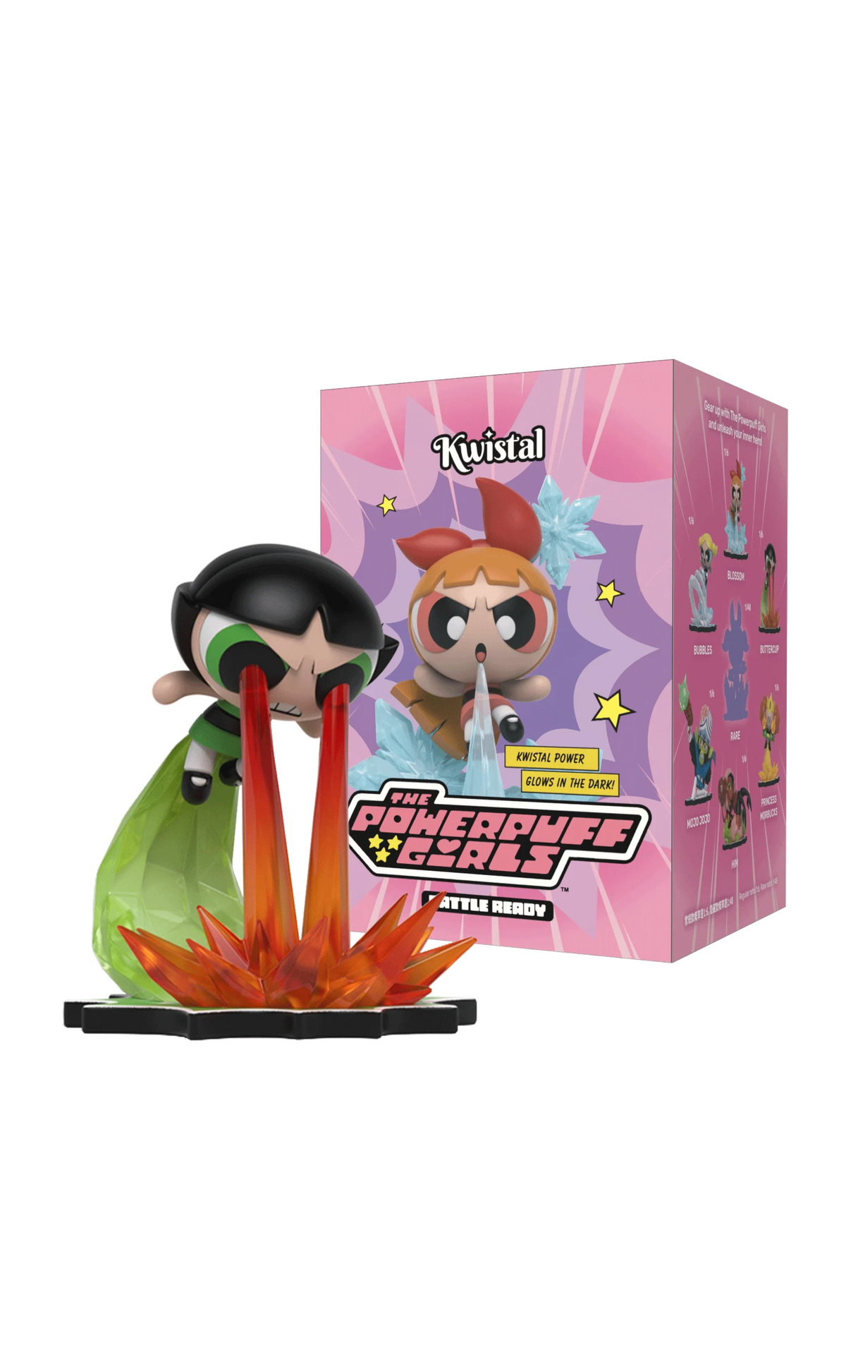 THE POWERPUFF GIRLS - Kwistal Battle Ready Series - Display 6 Fig.