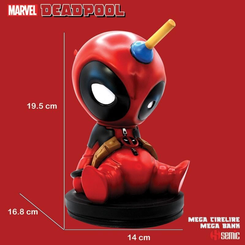 MARVEL - Money Box Blister Box - Baby Deadpool - 19.5 cm