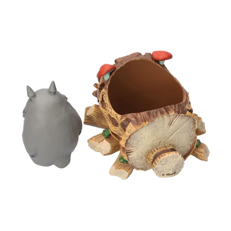 MY NEIGHBOR TOTORO - Grey Totoro & Catbus cart - Planter Frame 15.5cm