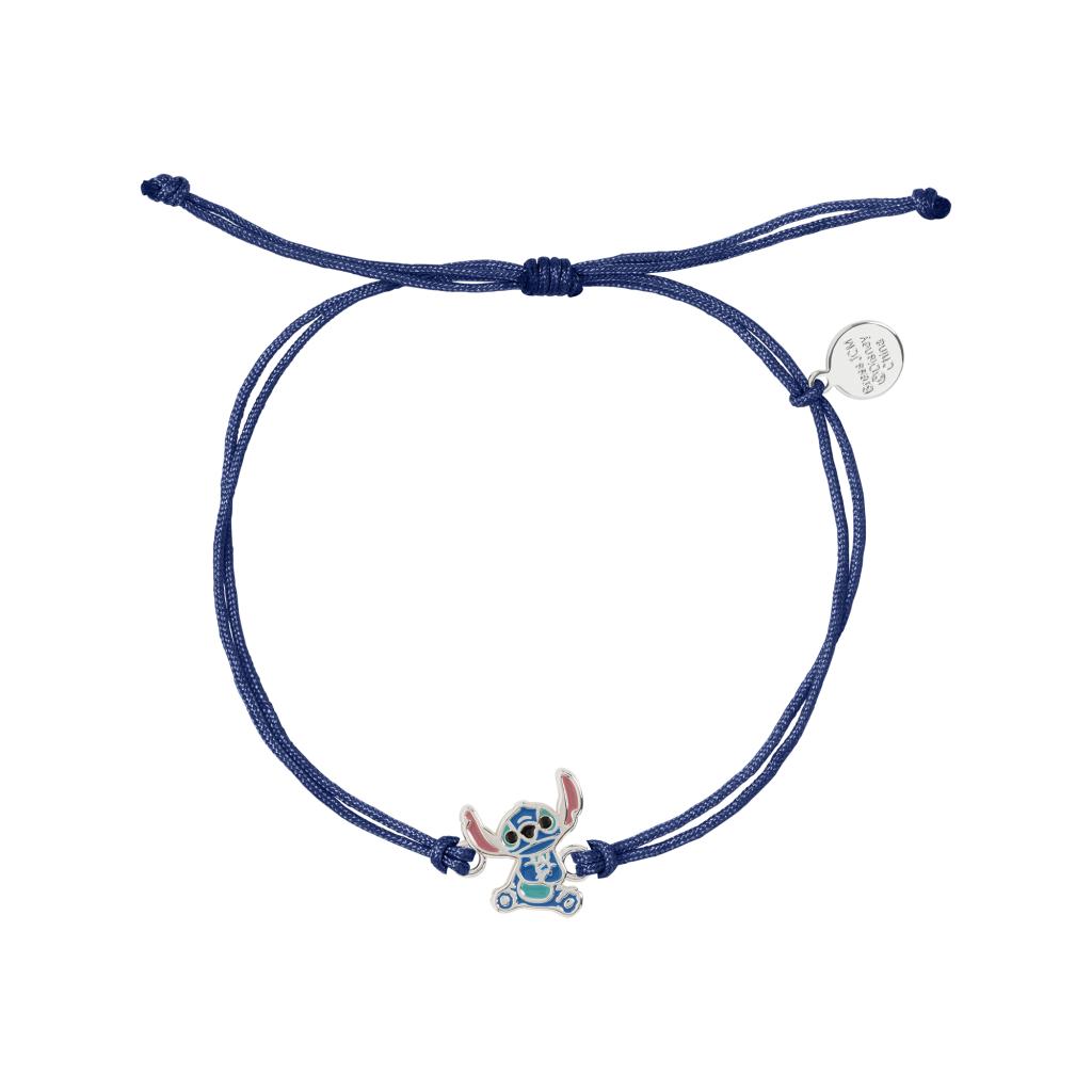 STITCH - Adjustable Cord Bracelet + Plated brass Pendant