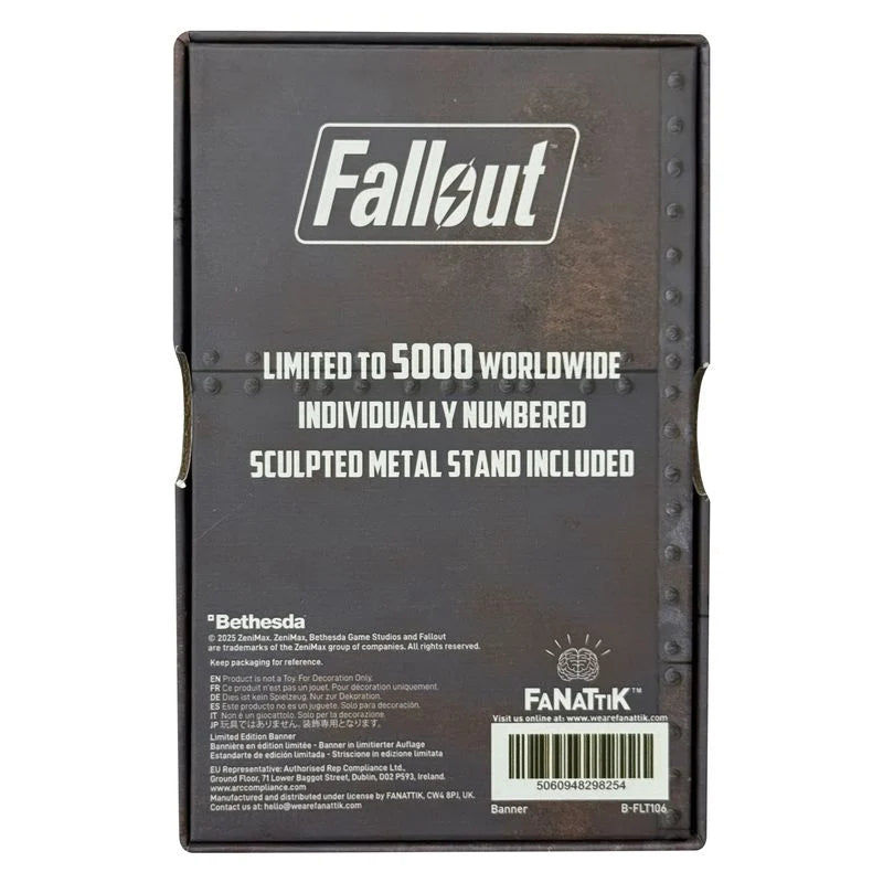 FALLOUT - Brotherhood of Steel Metal Banner - Replica Limited Edition