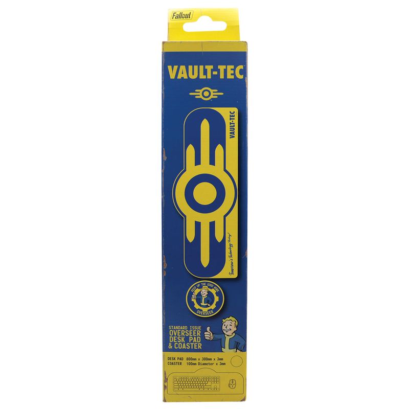 FALLOUT  - Vault-Tec - XL Desktop Mat + 1 Coaster