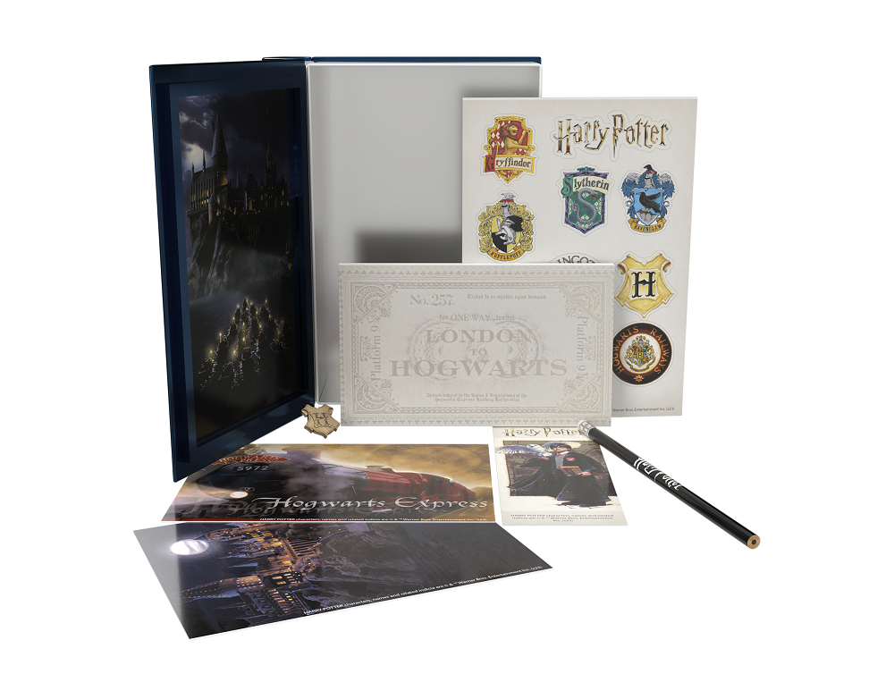 HARRY POTTER - Metallic Book Box - Vol. 1 - Stationery Set 7 pc.