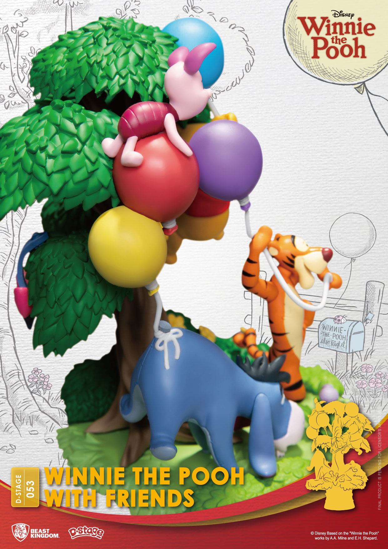 DISNEY - Winnie with Friends - Diorama D-Stage 15cm