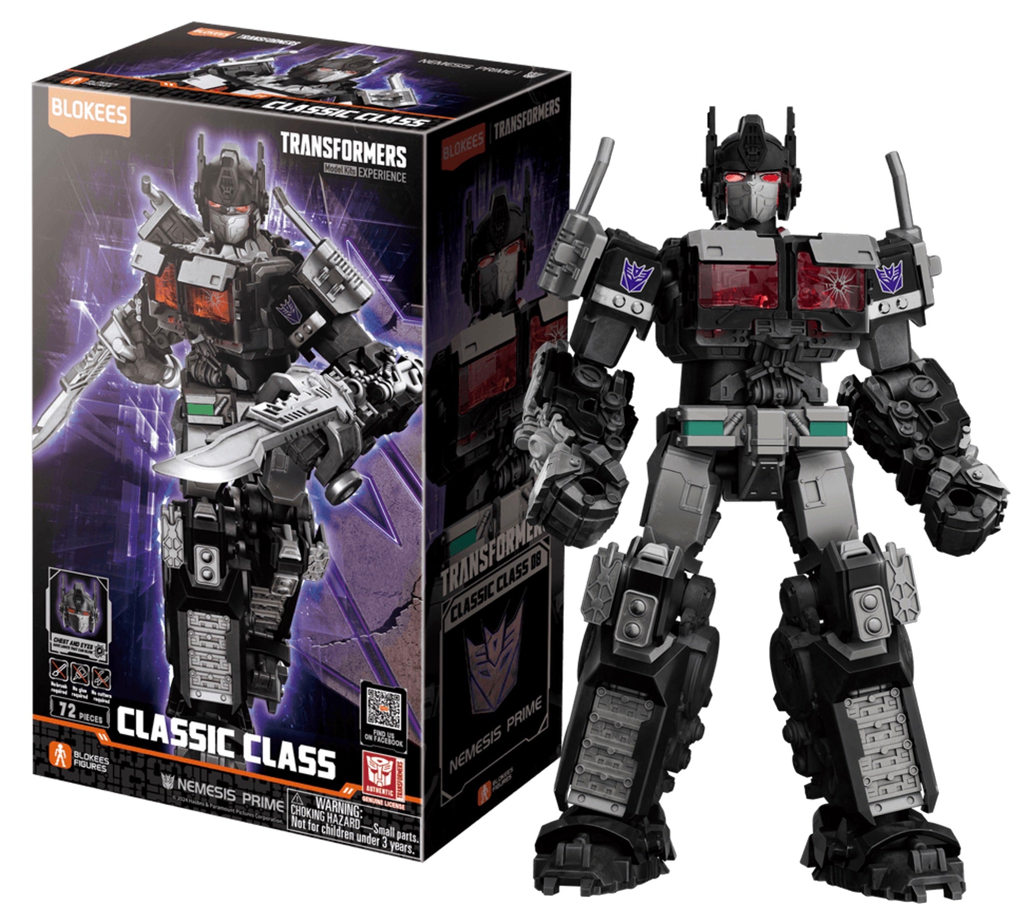 TRANSFORMERS - Nemesis Prime - Model Kit Classic Class Blokees