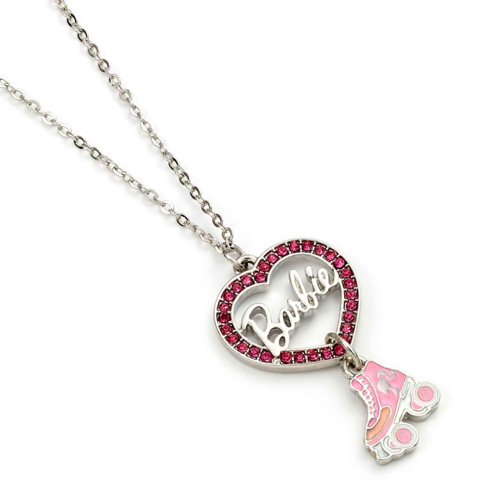 BARBIE - Chain Necklace - Heart and Roller Skate