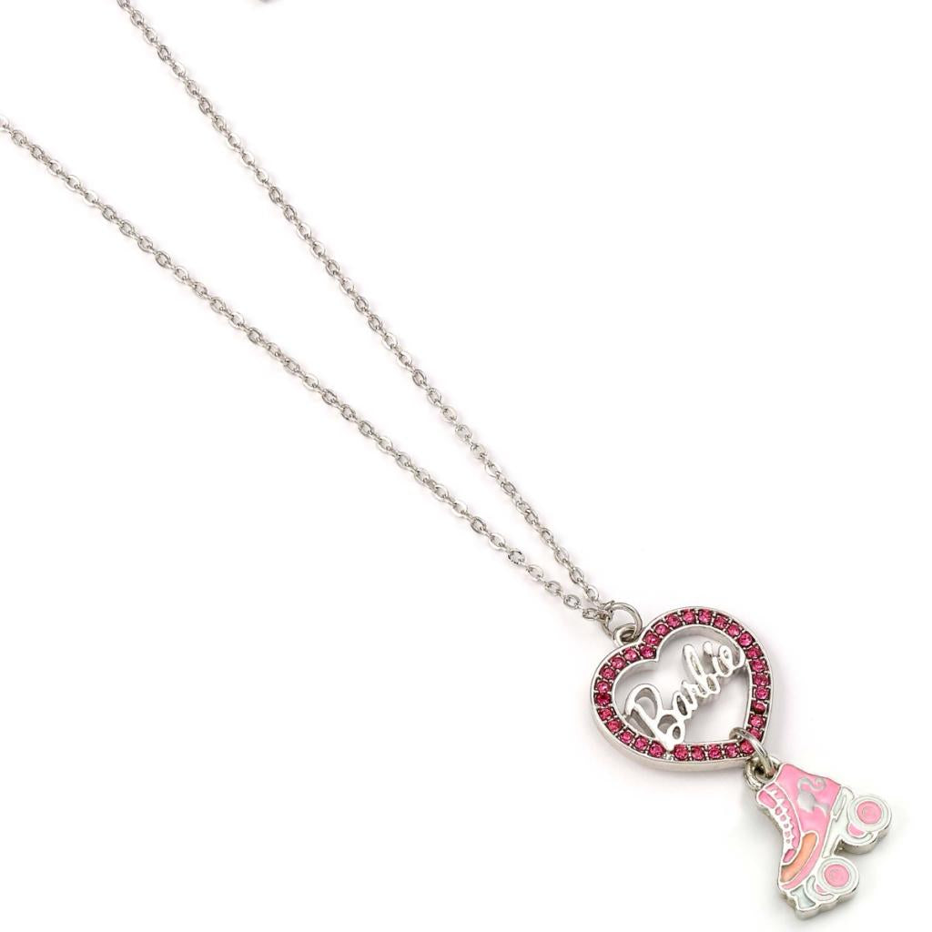 BARBIE - Chain Necklace - Heart and Roller Skate