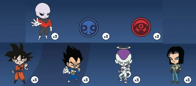DRAGON BALL SUPER - Series 1 - Display 24 Mystery Pin's