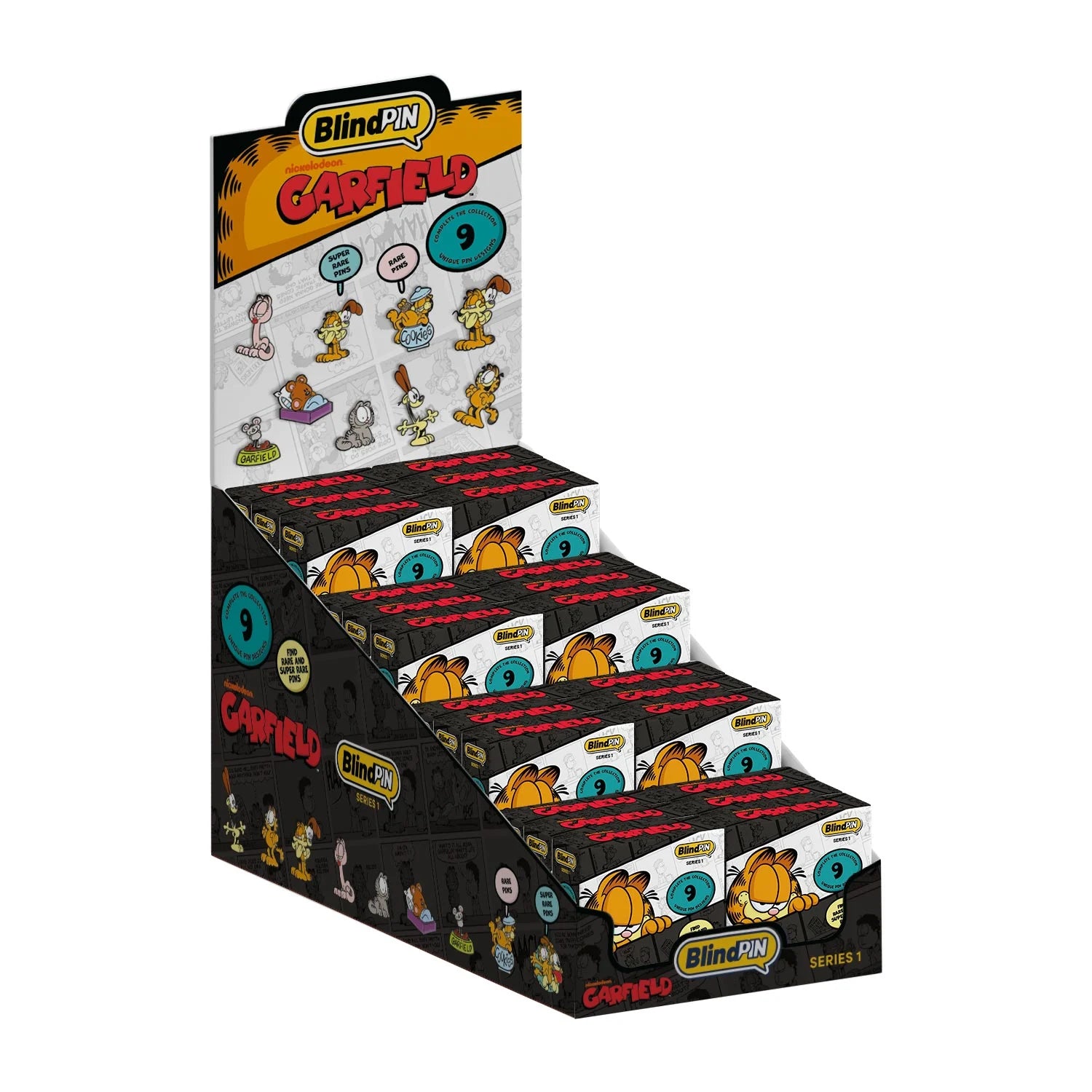 GARFIELD - Series 1 - Display 24 Mystery Pin's