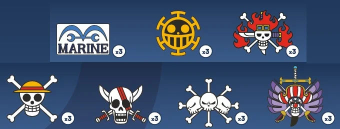 ONE PIECE - Series 1 - Display 24 Mystery Pin's