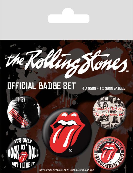 ROLLING STONES - Classic - Pack 5 badges