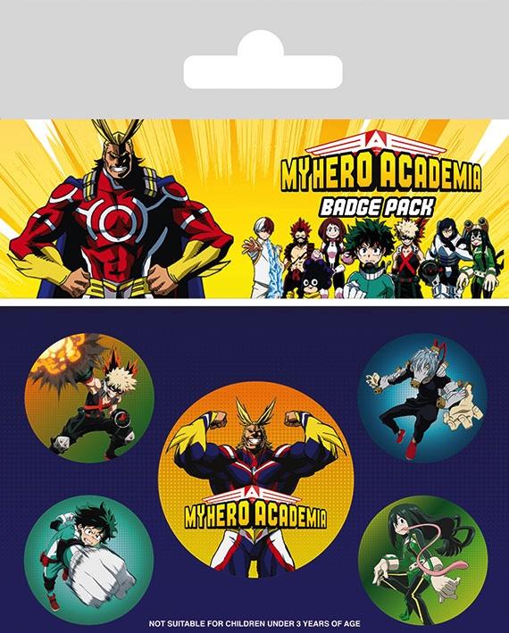 MY HERO ACADEMIA - Pack 5 Badges - Characters