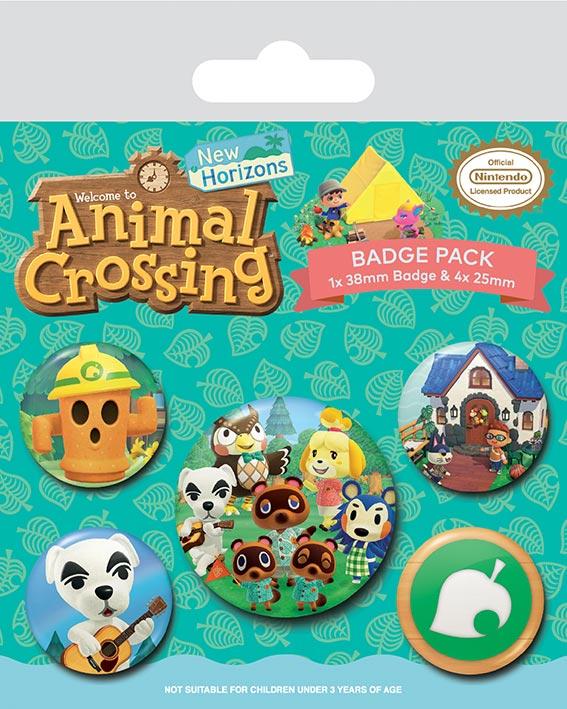 ANIMAL CROSSING - Islander - Pack 5 badges