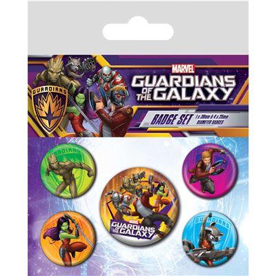 GUARDIANS OF THE GALAXY - Characters - Pack 5 Badges