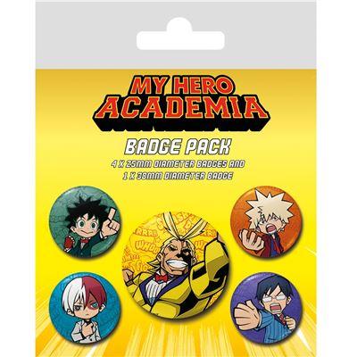 MY HERO ACADEMIA - Chibi - Pack 5 Badges