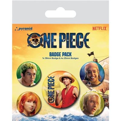 ONE PIECE NETFLIX- The Straw Hats - Pack 5 Badges