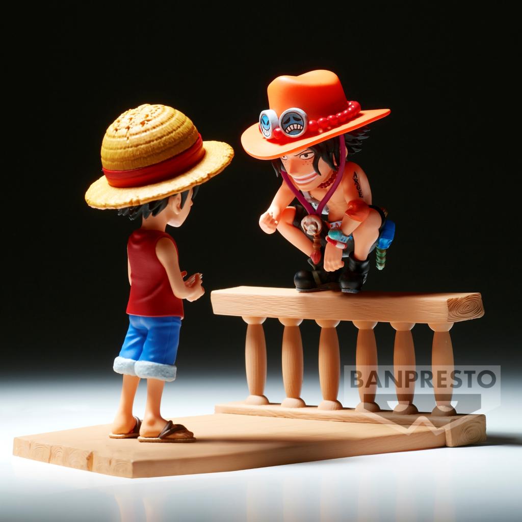 ONE PIECE - Luffy & Ace - Figure WCF Log Stories 8cm