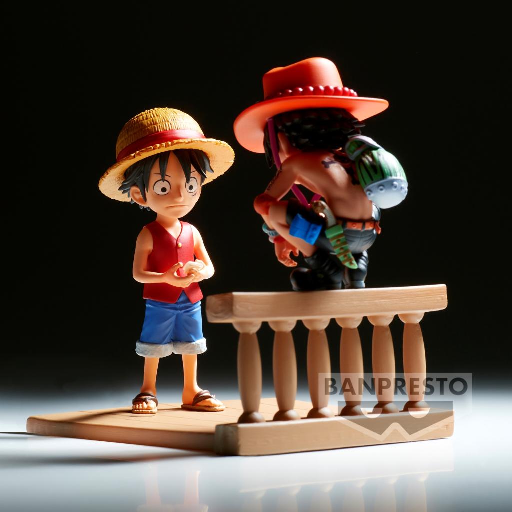 ONE PIECE - Luffy & Ace - Figure WCF Log Stories 8cm