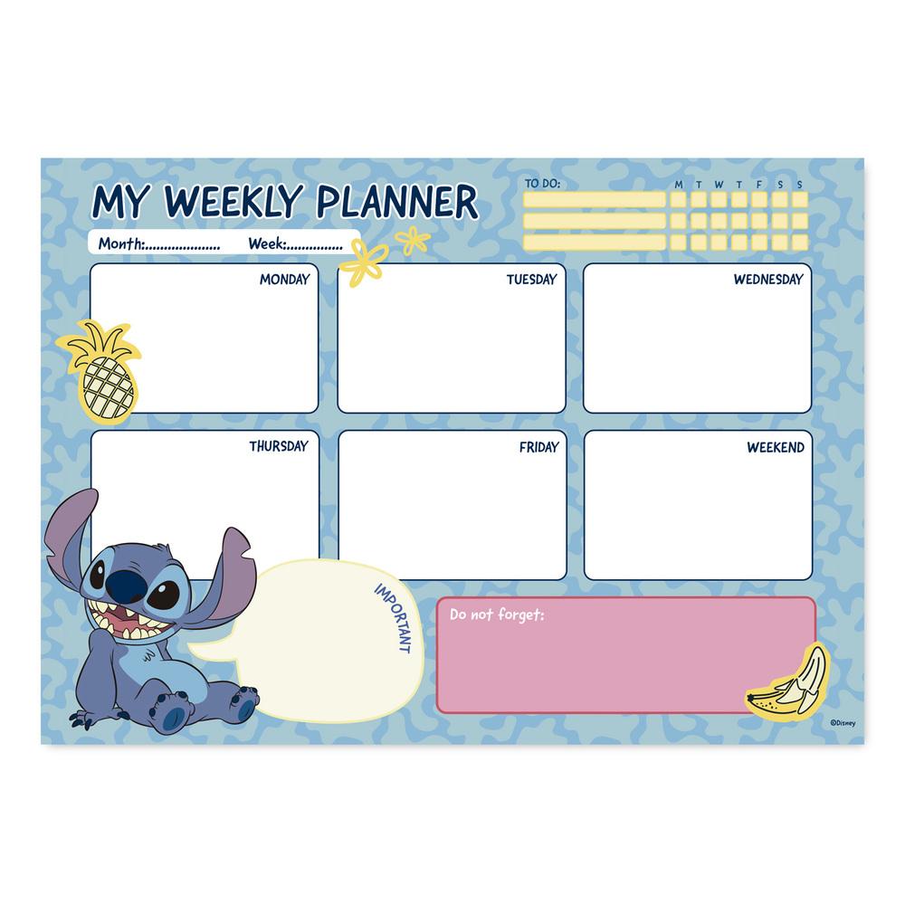 STITCH - Weekly Planner - A4 Bloc Note