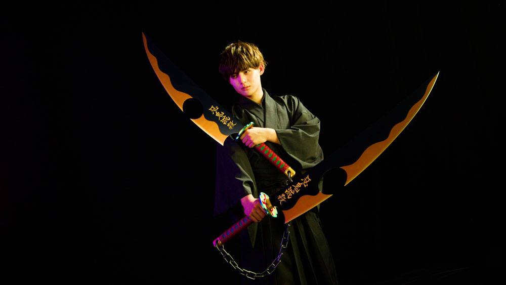 DEMON SLAYER - Nichirin Tengen Uzui Sword - Réplique Proreplica 110cm