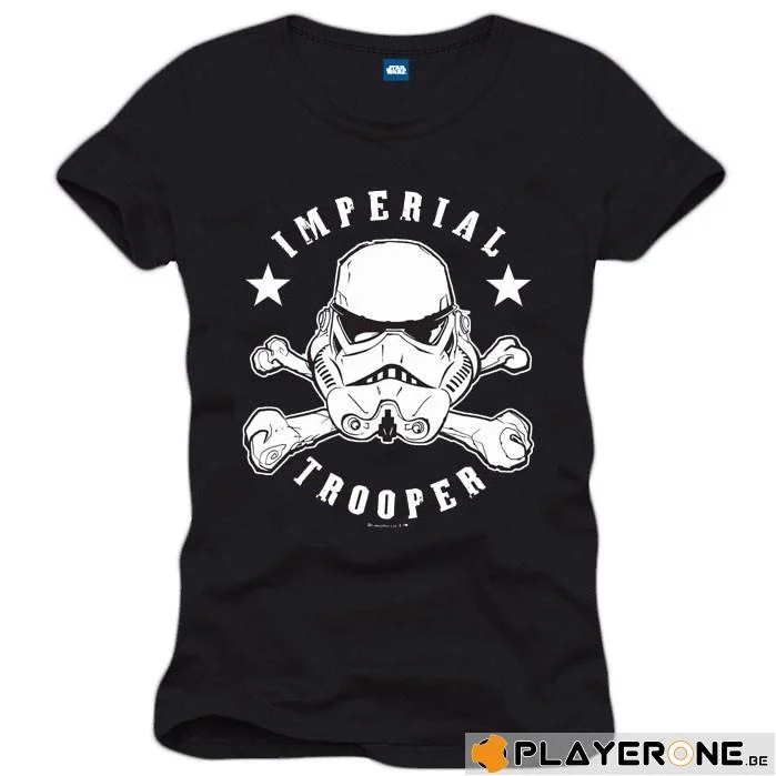 STAR WARS - T-Shirt Stormtrooper Skull Head Black (S)