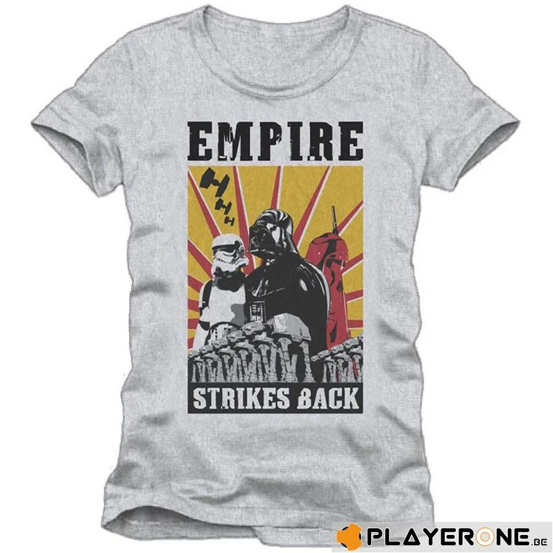 STAR WARS - T-Shirt Empire Strike Back Grey (XXL)