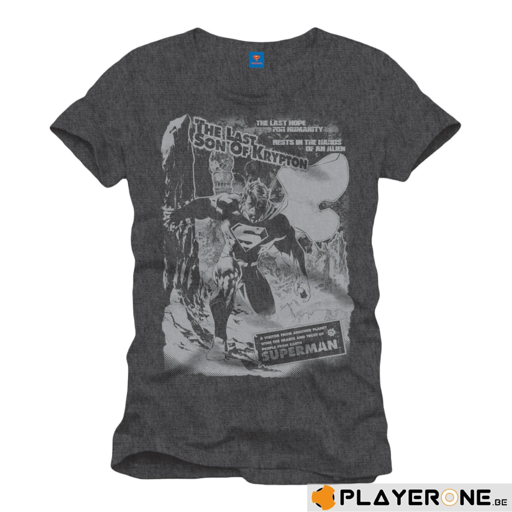 SUPERMAN - T-Shirt Destruction Grey (XXL)