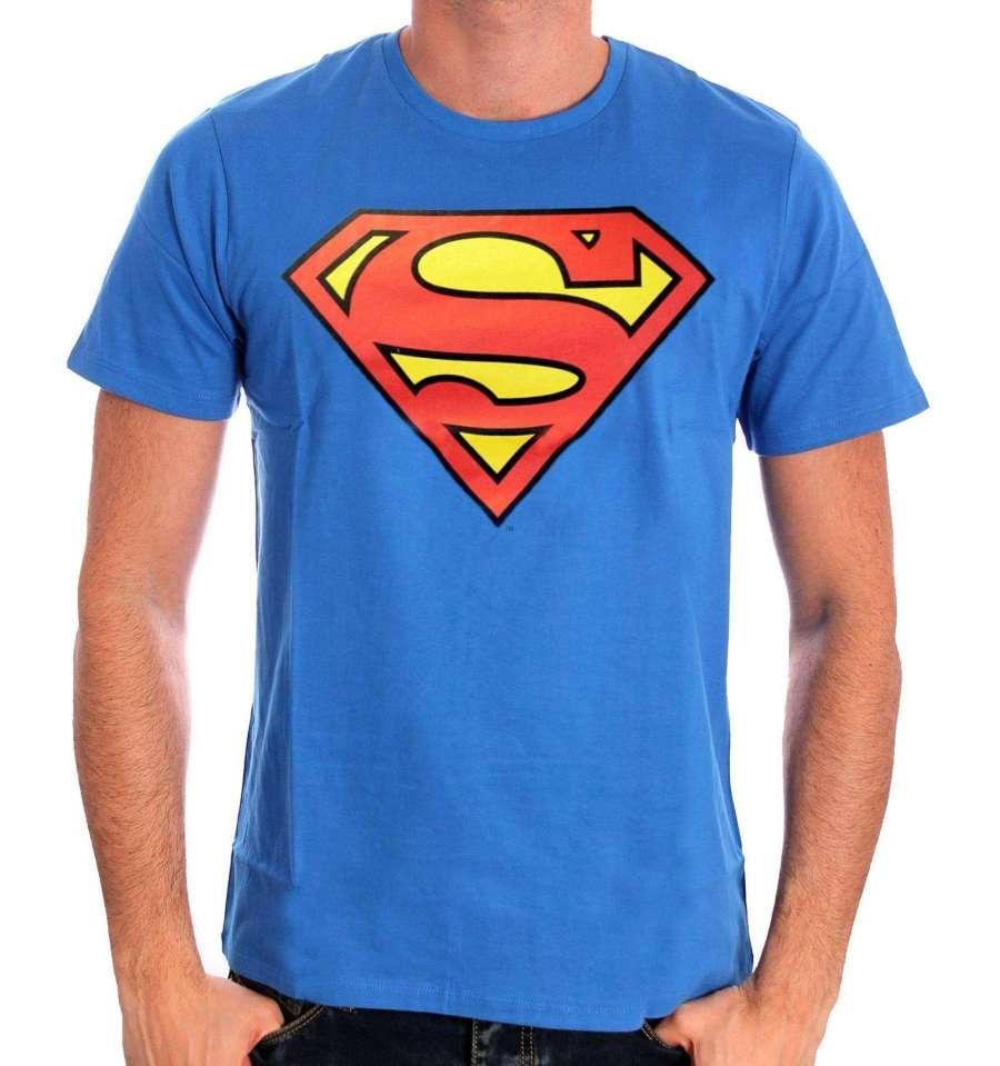 SUPERMAN - T-Shirt Blue Classic Logo (XL)