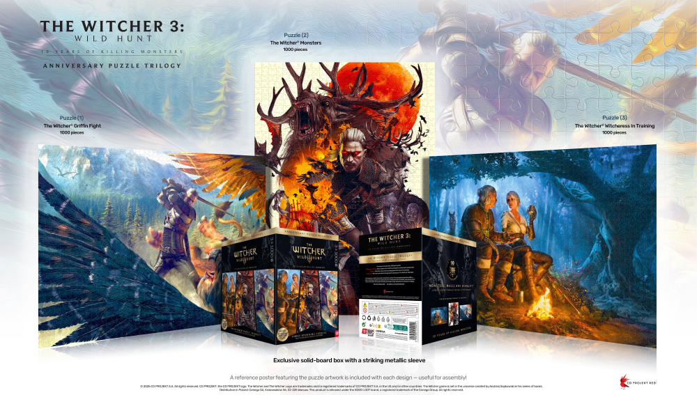 THE WITCHER 3 - 10 years of killing monster - 3 Puzzle 1000P