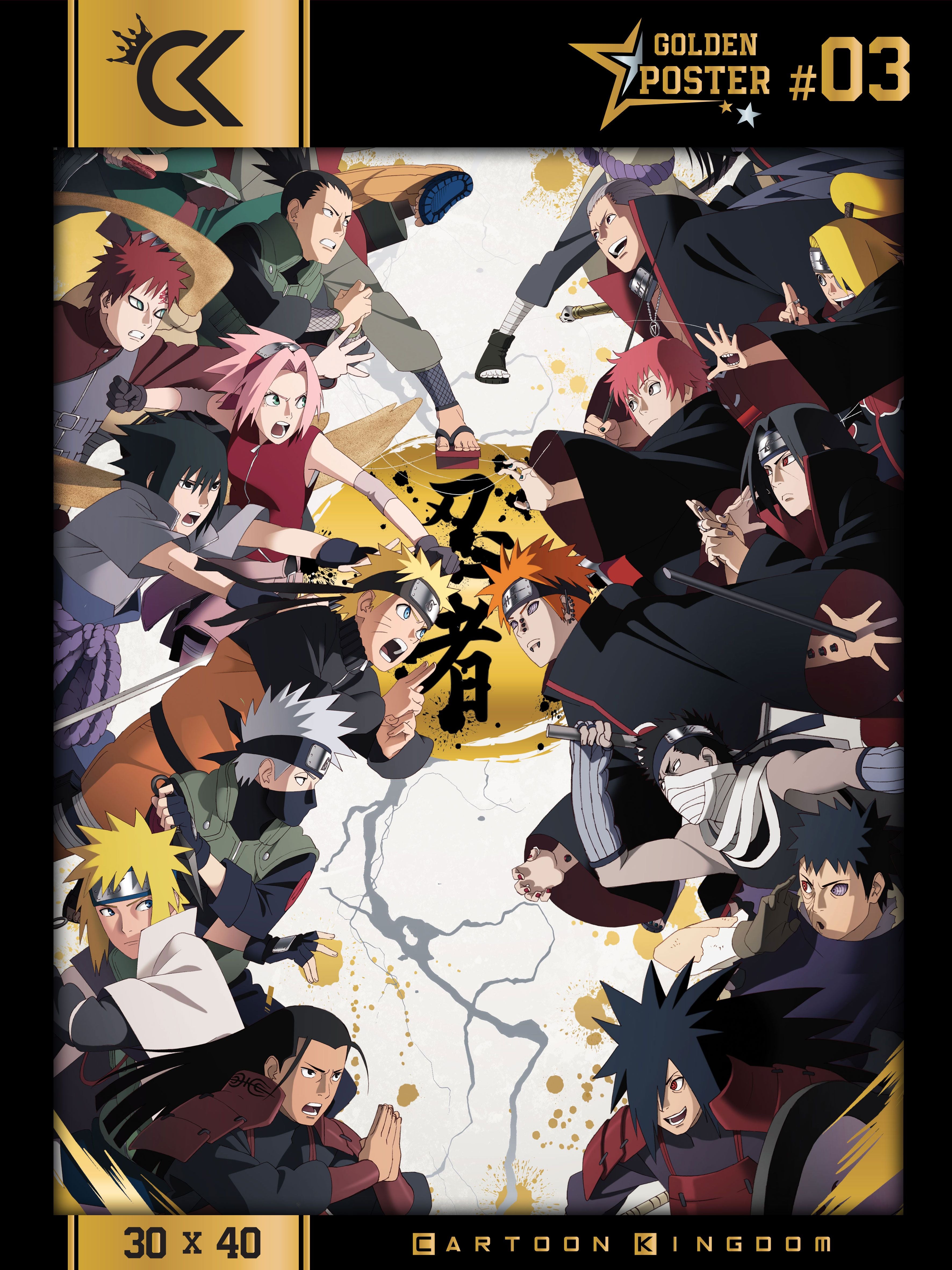 NARUTO SHIPPUDEN - Golden Poster 30x40cm