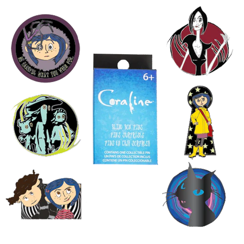 CORALINE - Funko Blind Box Enamel Pins - 12 pcs