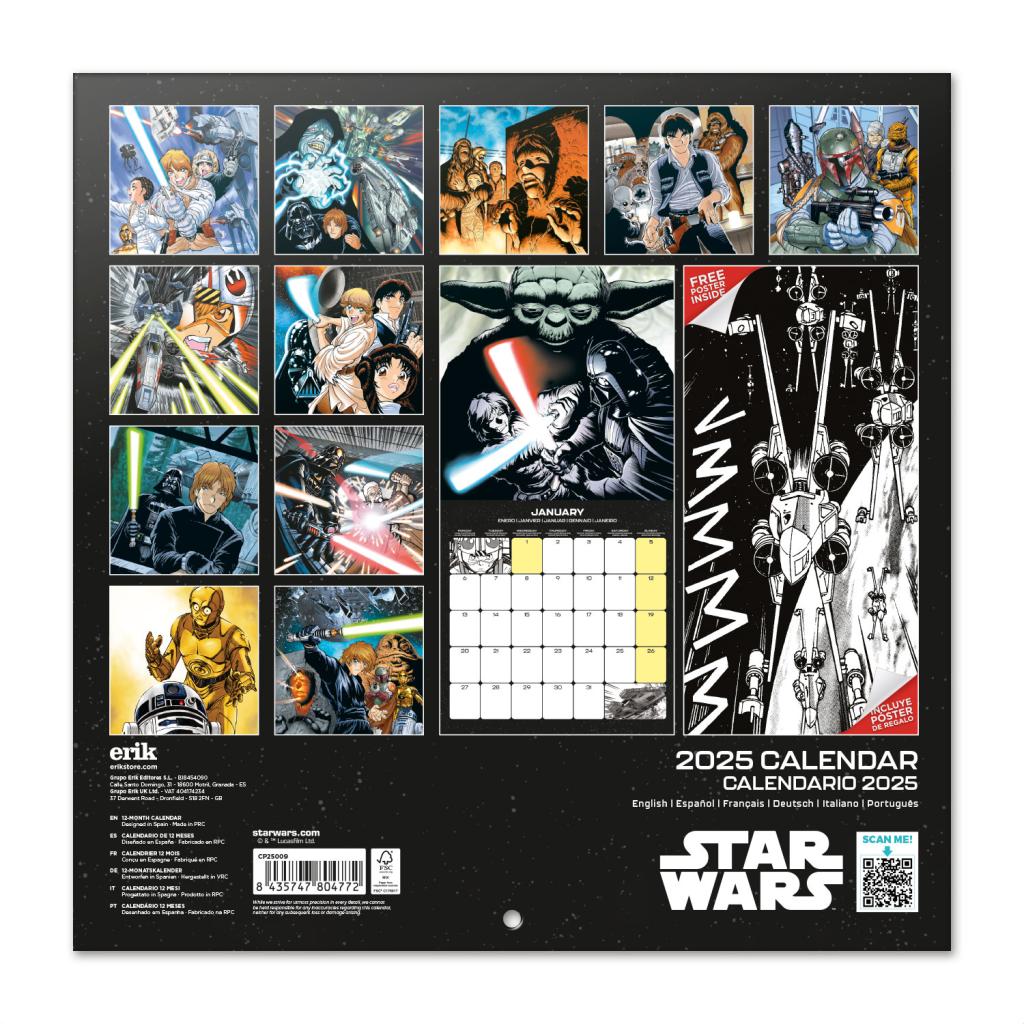 STAR WARS - Wall Calendar 2025