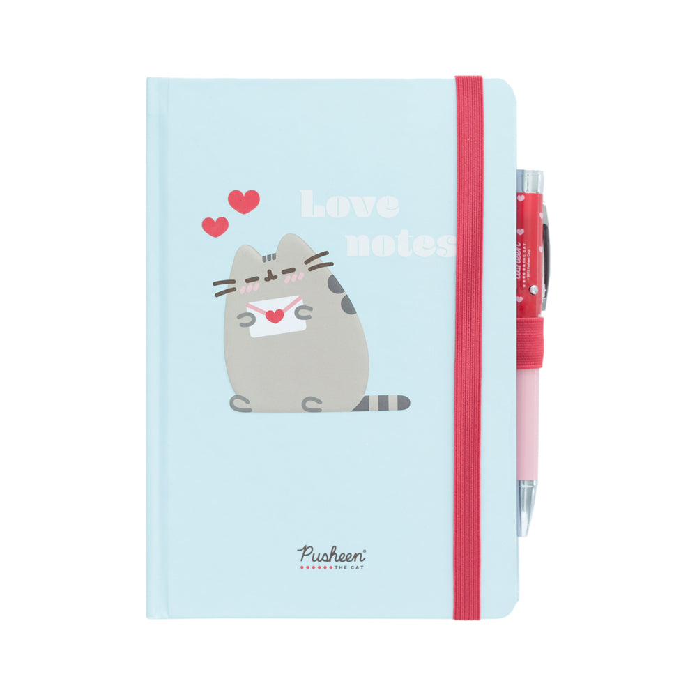PUSHEEN – Notizbuch + Projektorstift – Größe A5